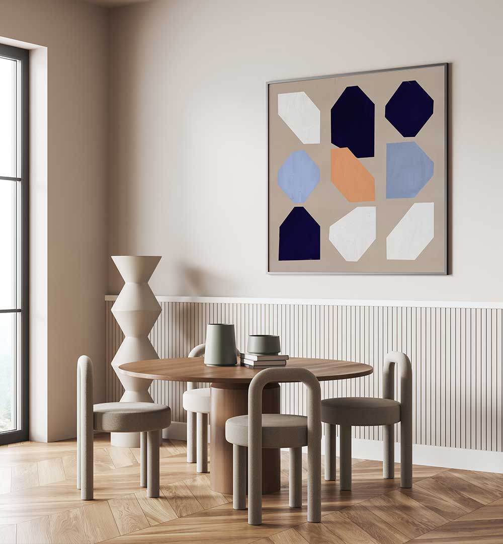 GEOMETRICAL SHAPES OF NINE II , GEOMETRIC ART PRINTS