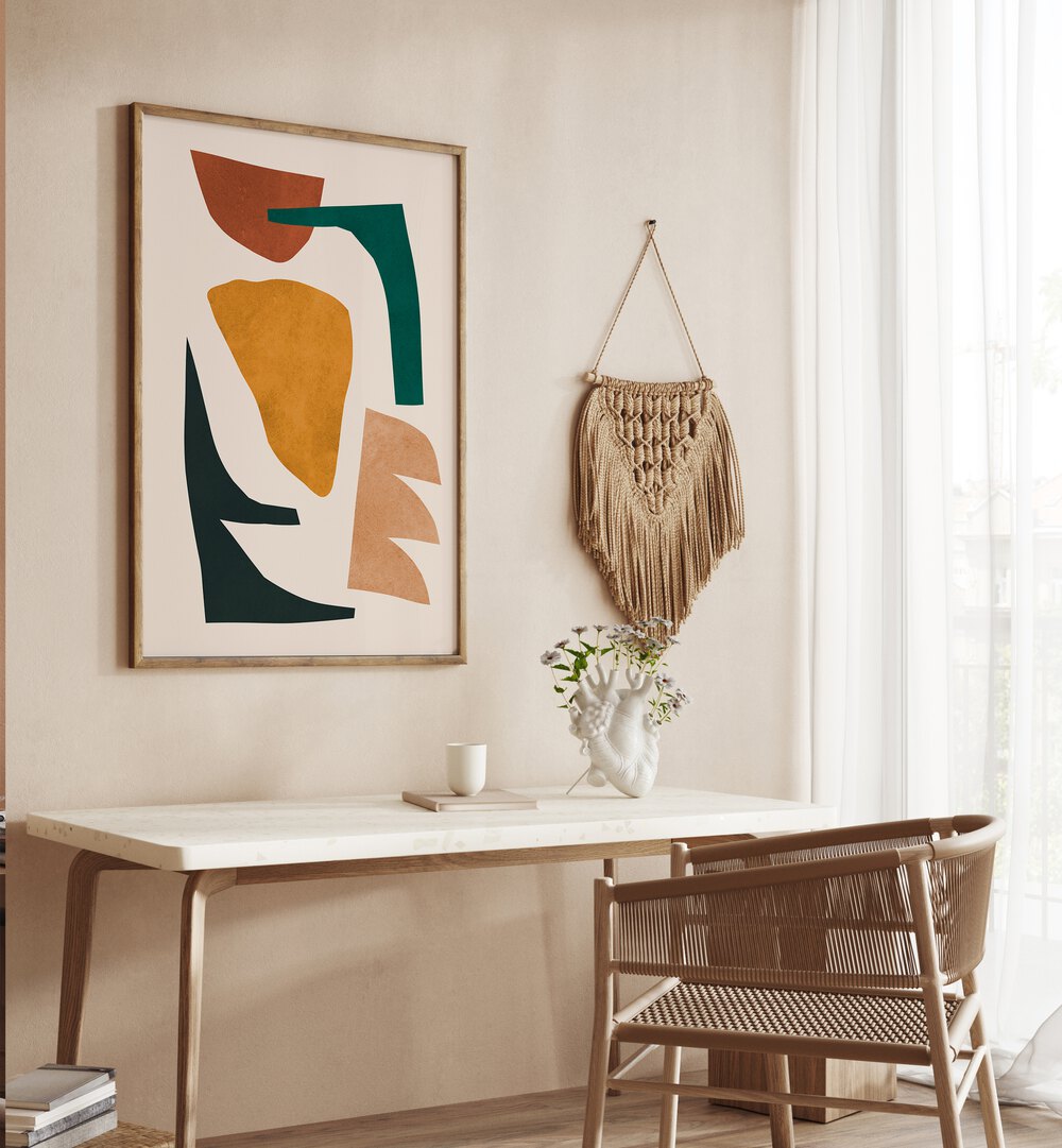 Elevate your space with EXPRESSIVE VI, GEOMETRIC ART PRINTS, showcasing vibrant shapes and modern design.
