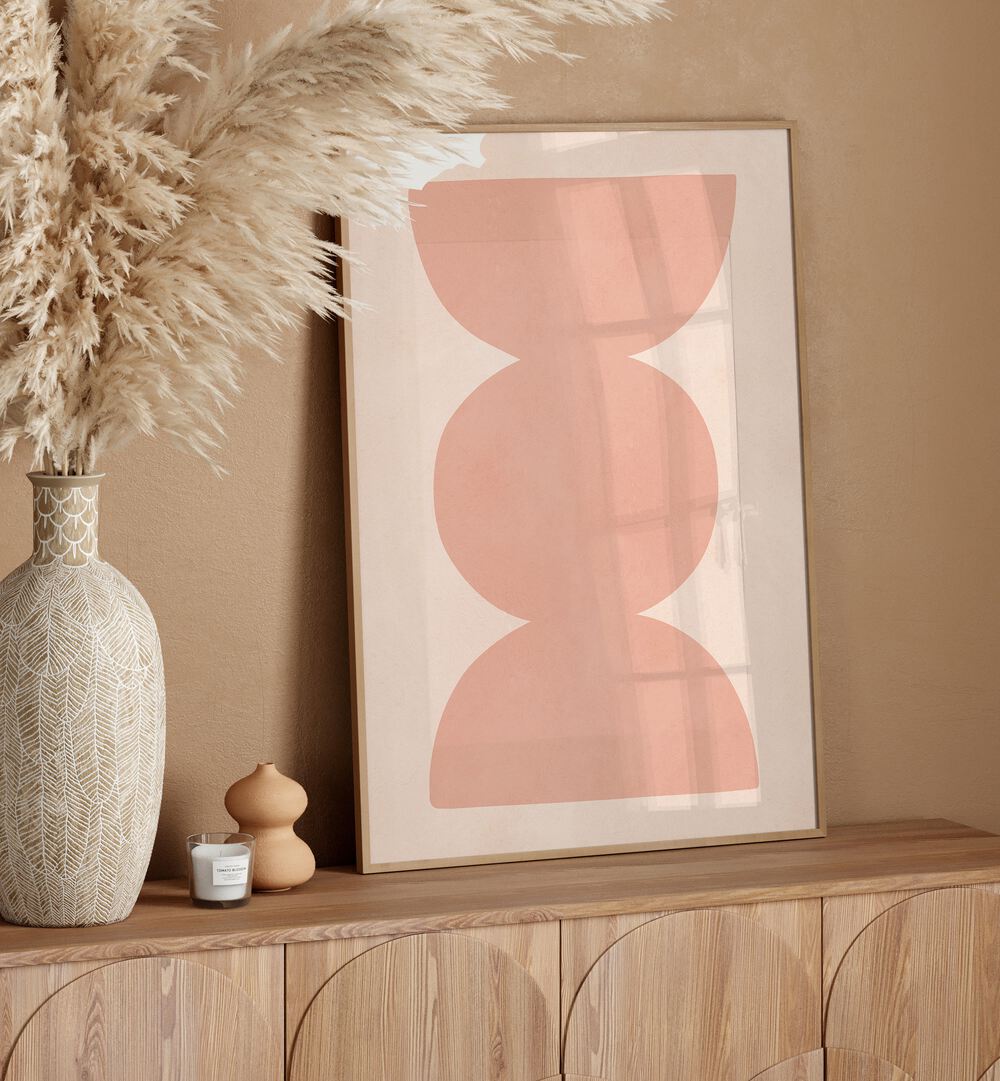 Stylish TRIBAL SHAPES XII, GEOMETRIC ART PRINTS displayed in a modern decor setting, showcasing tribal artistry.