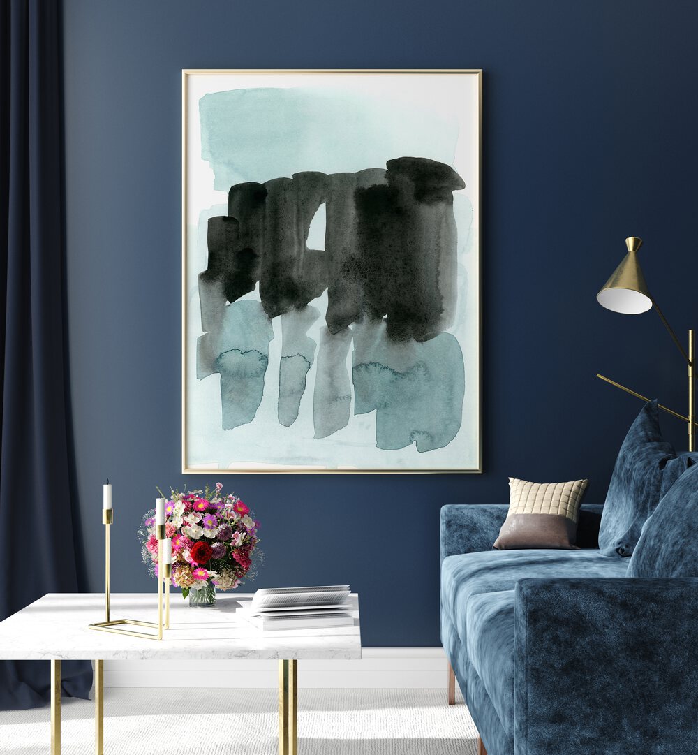Elegant STATIC MOVEMENT, ABSTRACT PAINTINGS enhance modern interiors with captivating colors and forms, perfect for any space.