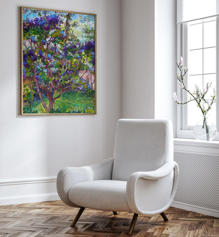 PURPLE TREE LIV , LANDSCAPE PAINTINGS