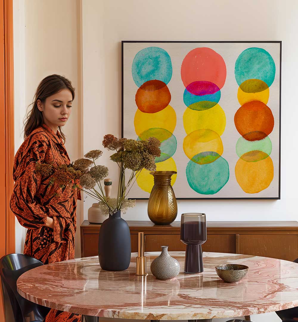 DOTS AND SPOTS III , GEOMETRIC ART PRINTS