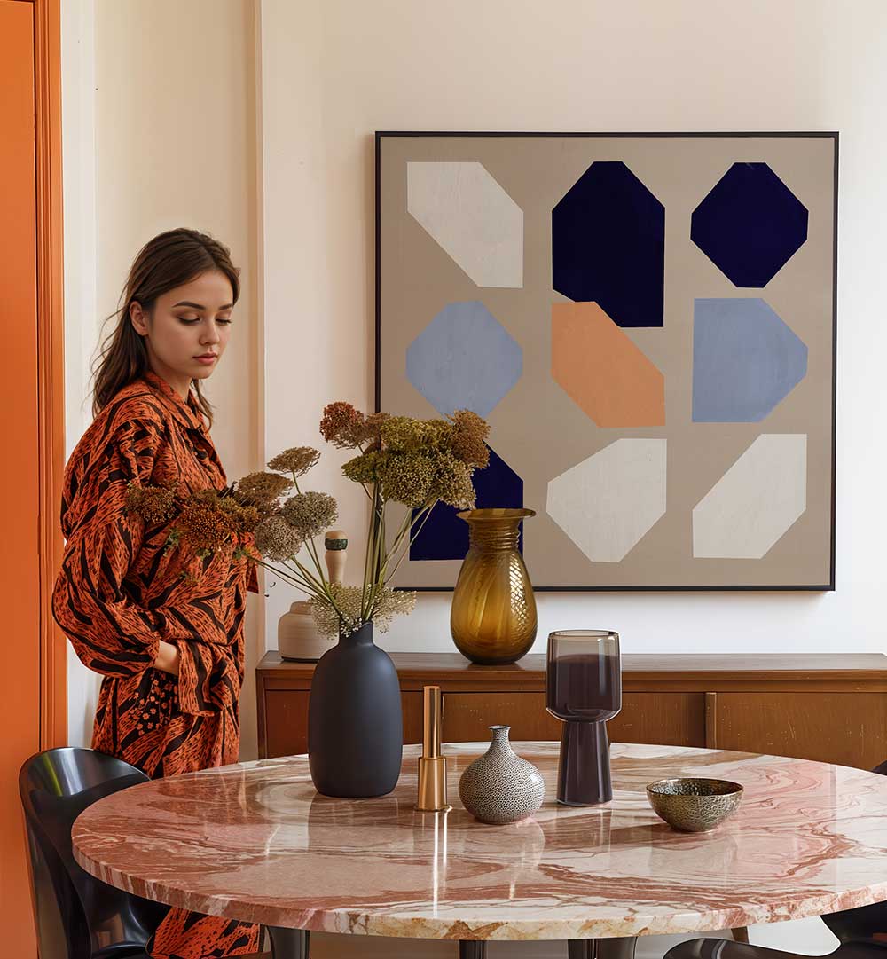 GEOMETRICAL SHAPES OF NINE II , GEOMETRIC ART PRINTS