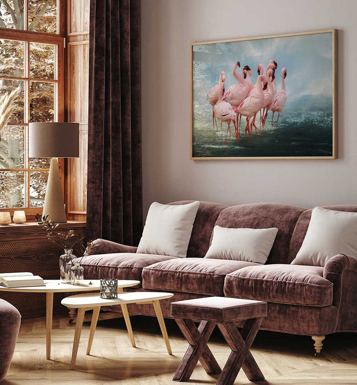 LESSER FLAMINGO SUMMIT , PHOTOGRAPHY PRINTS