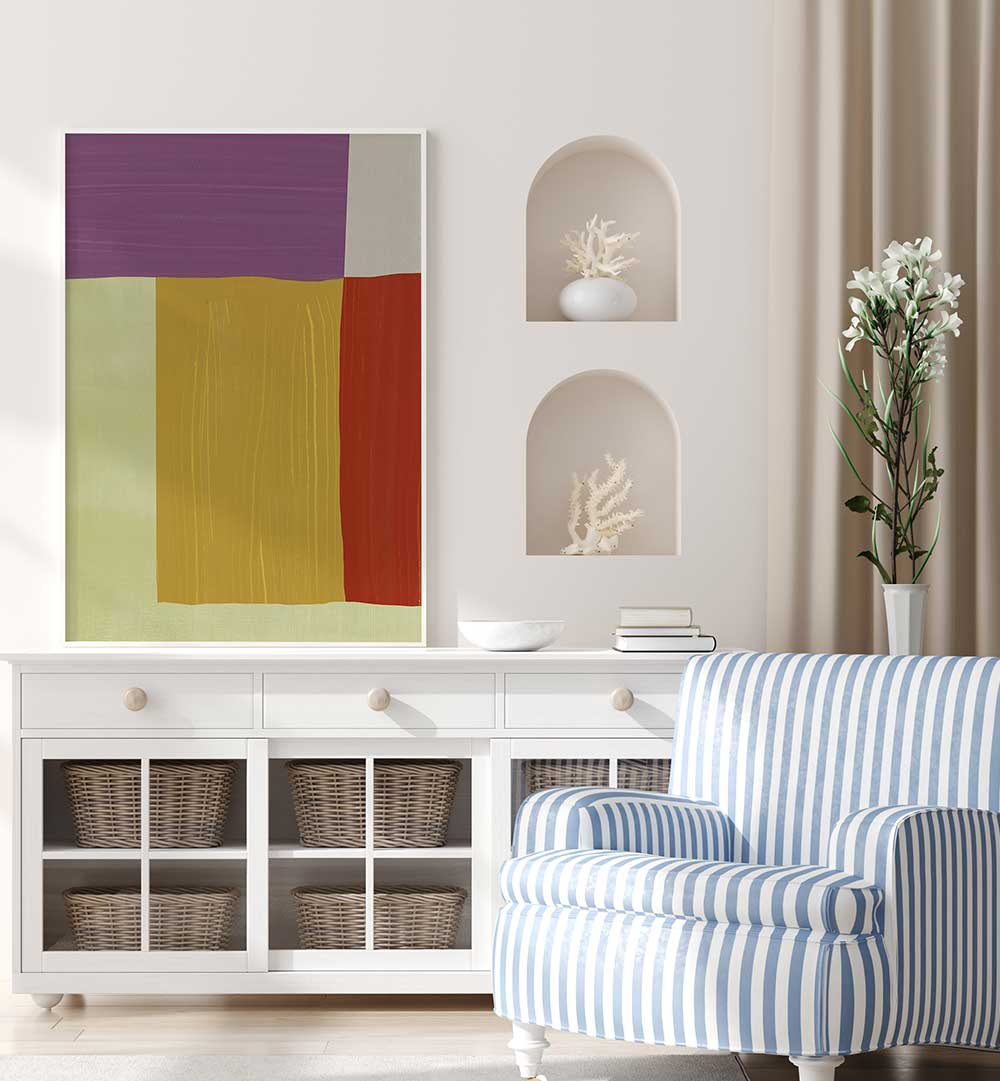 COLOR HARMONY BLOCKS , GEOMETRIC ART PRINTS