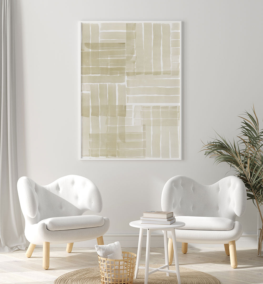 Stylish NEUTRAL TANGLE III, ABSTRACT PAINTINGS enhance any space with captivating, premium abstract art.