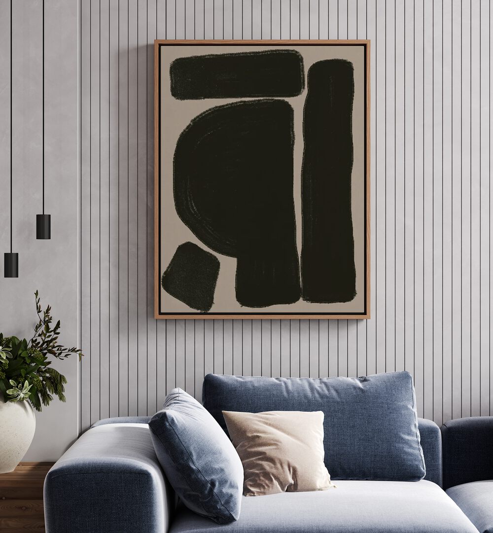 SIMPLE COMPOSITION MODERN ART, ABSTRACT PAINTINGS from MIUUS STUDIO enhances your space with contemporary creativity.