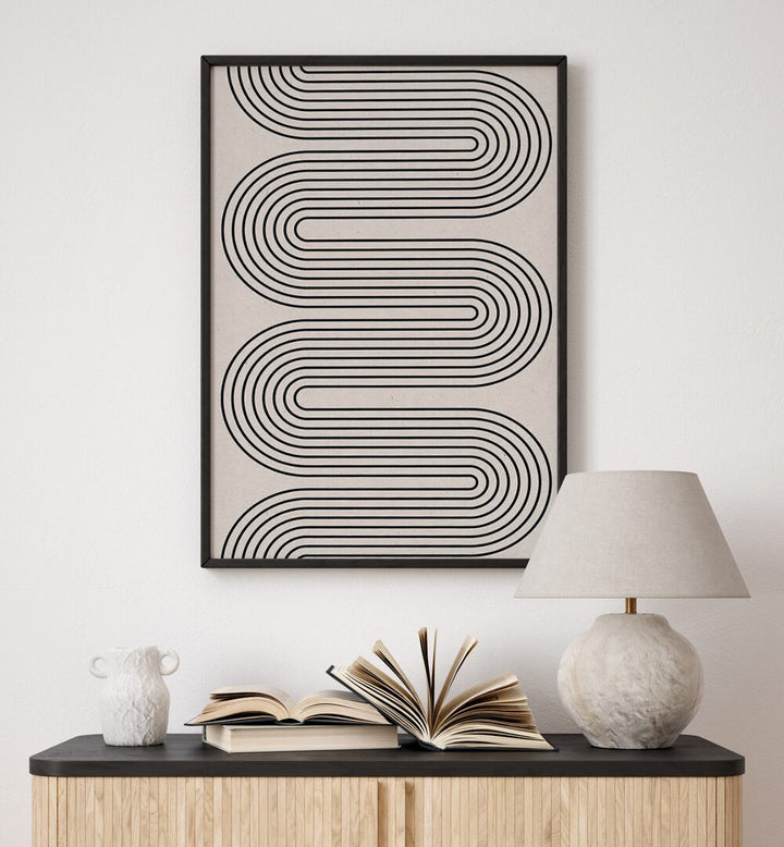 Stylish MODERN BALANCE IV, BOHO ART PAINTINGS, enhancing contemporary decor by The Miuus Studio. Perfect for any space.