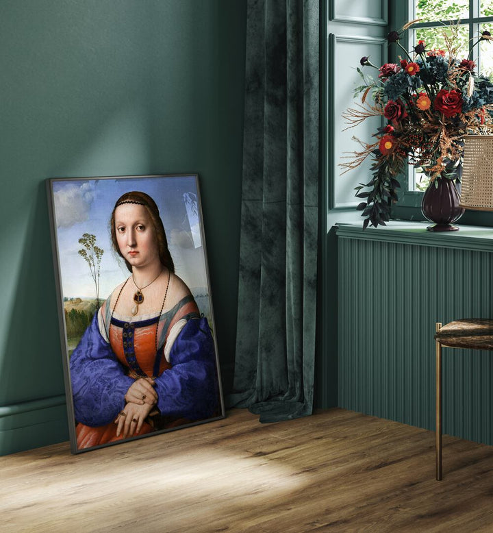 PORTRAIT OF MADDALENA STROZZI DONI , VINTAGE PAINTINGS
