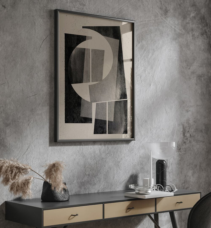Elevate your decor with PAPER CUT NO.8, GEOMETRIC ART PRINTS featuring dynamic cut-out designs and vibrant colors.