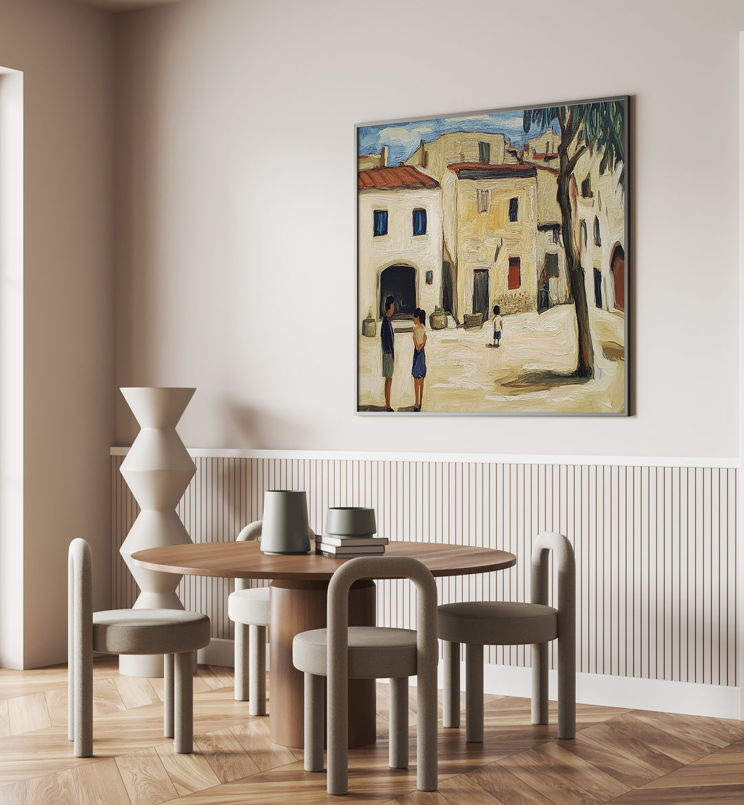 Charming decor featuring the VILLAGE IN MALLORCA, perfect for adding a Mediterranean touch to your home.