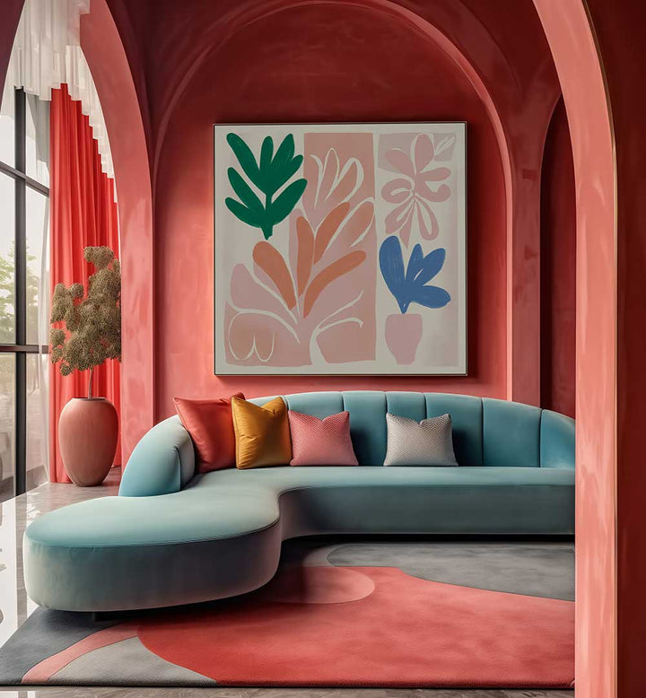 HARMONIOUS PLANTS , FLORAL FLOWER PAINTINGS