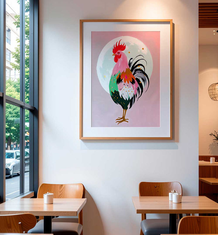 CHARM NEVER HURT A ROOSTER , ANIMAL PAINTINGS