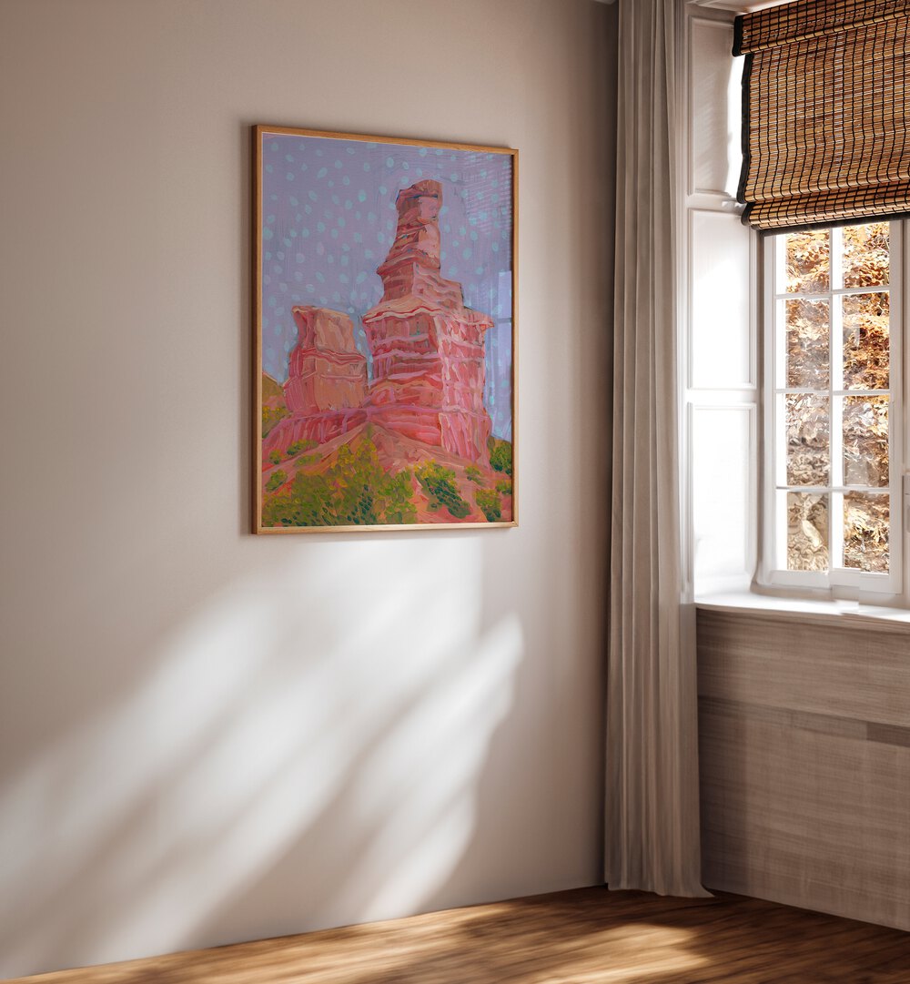 Vibrant PALO DURO CANYON, LANDCAPE PAINTINGS by Eleanor Baker, showcasing nature's stunning beauty in your home.