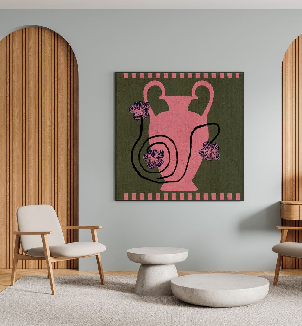 Colorful OUT OF VASE BLOOMS I, KITCHEN POSTERS enhance modern decor with artistic floral designs and vibrant aesthetics.