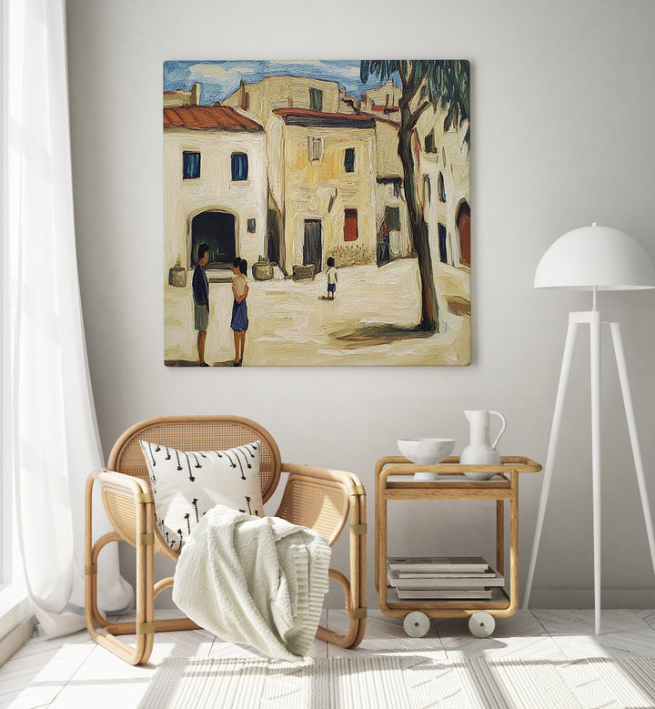 Capture the essence of Mediterranean life with the VILLAGE IN MALLORCA decor piece, perfect for any space.