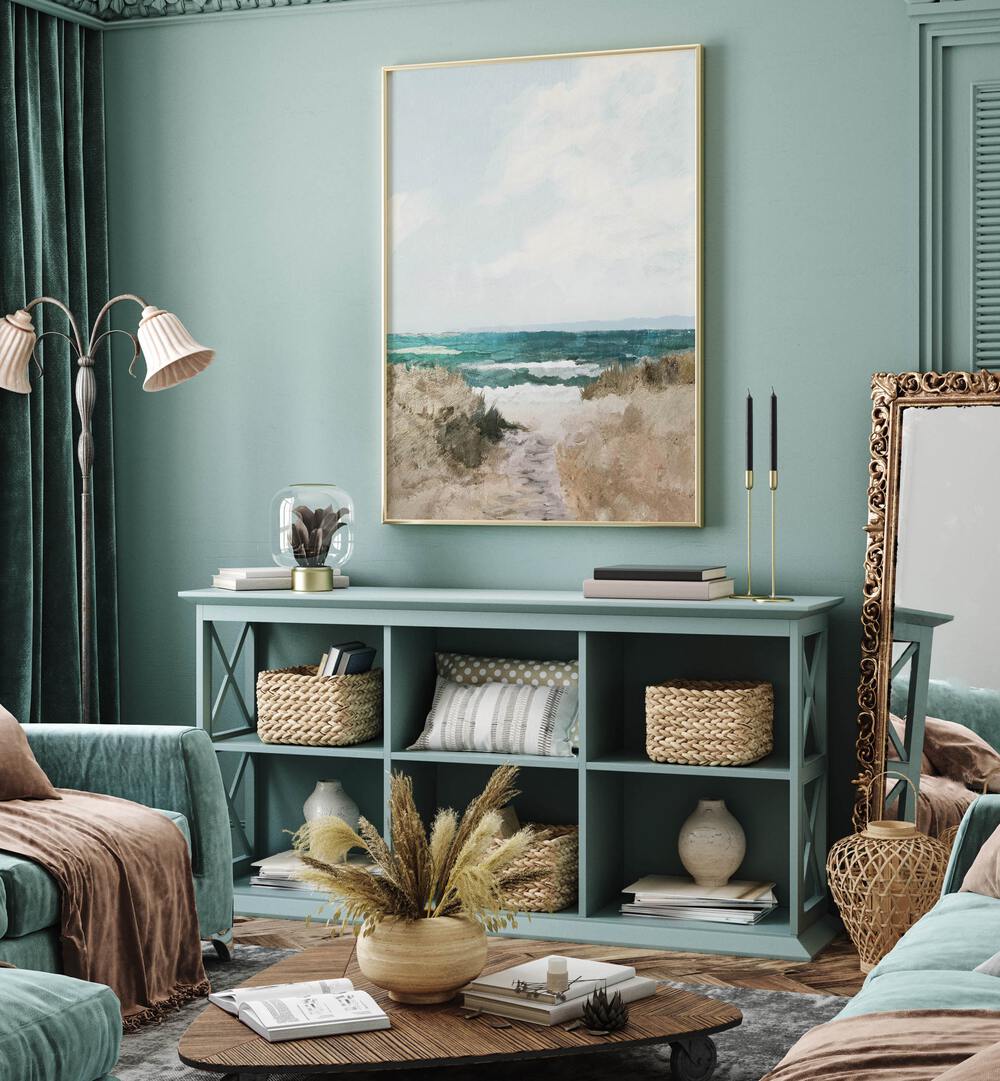Enhance your home with BEACH PATH, LANDSCAPE PAINTINGS, capturing serene coastal beauty and inviting tranquility.