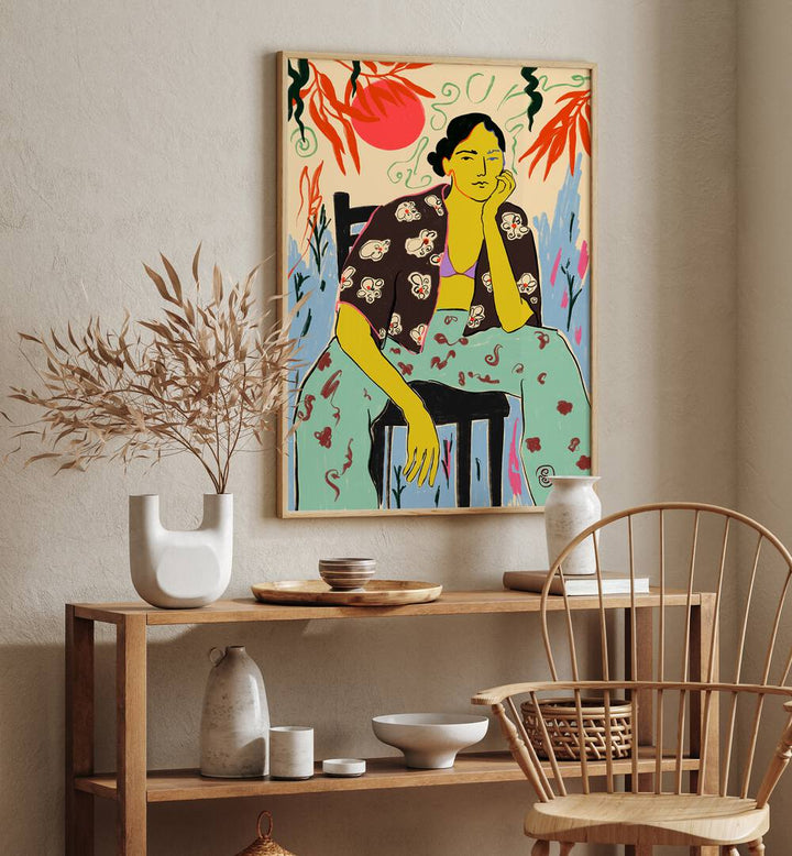 SUN AND WAVES , PORTRAITS & FIGURATIVE ILLUSTRATIONS