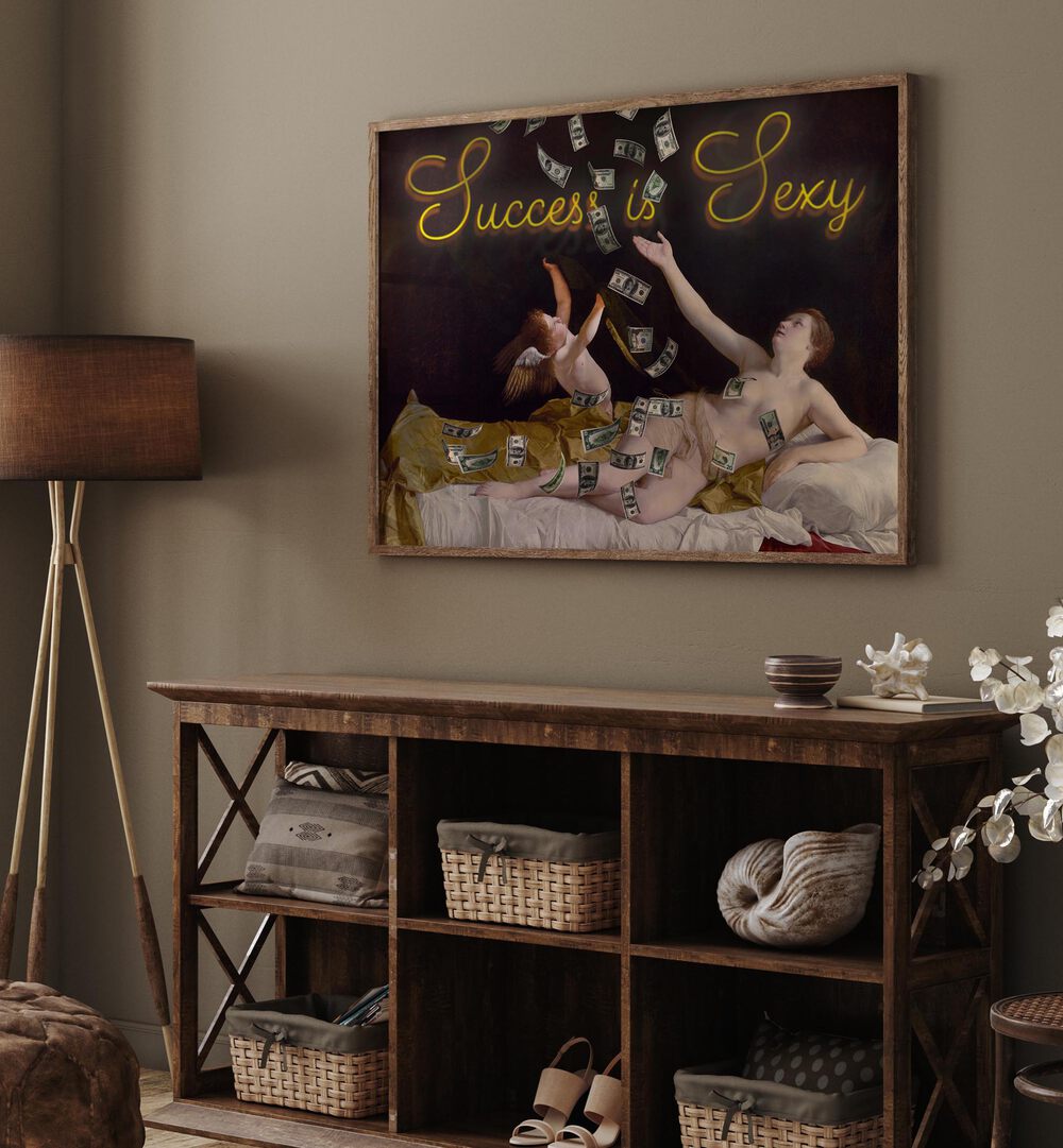 Transform your space with "Success is Sexy," altered art prints by Dikhotomy, inspiring ambition and positivity.