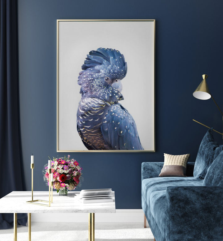Striking BLACK COCKATOO featured in beautiful ANIMAL PAINTINGS, perfect for avian enthusiasts' home decor.