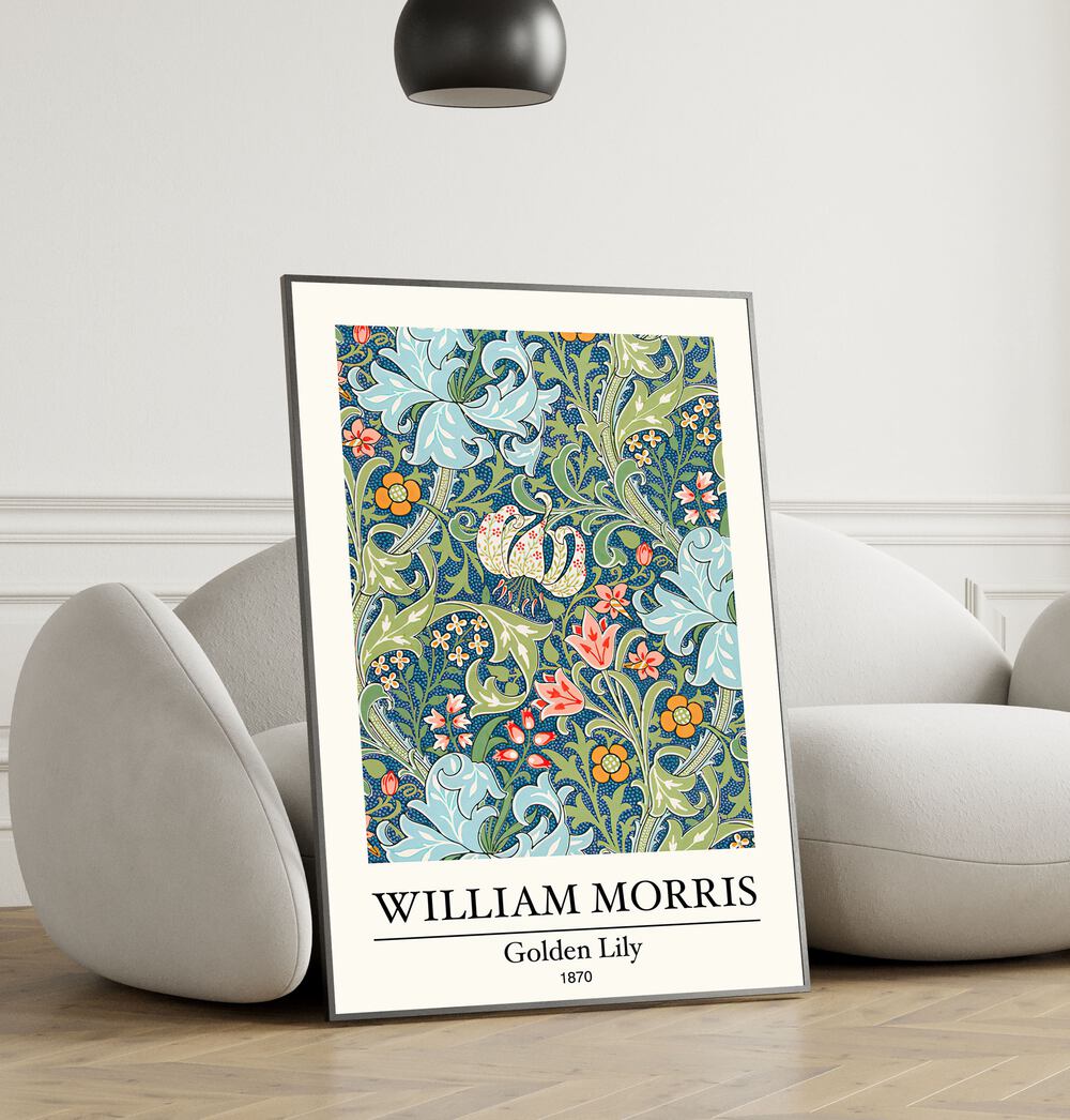 GOLDEN LILY (1870) BY WILLIAM MORRIS ,  WILLIAM MORRIS PAINTINGS