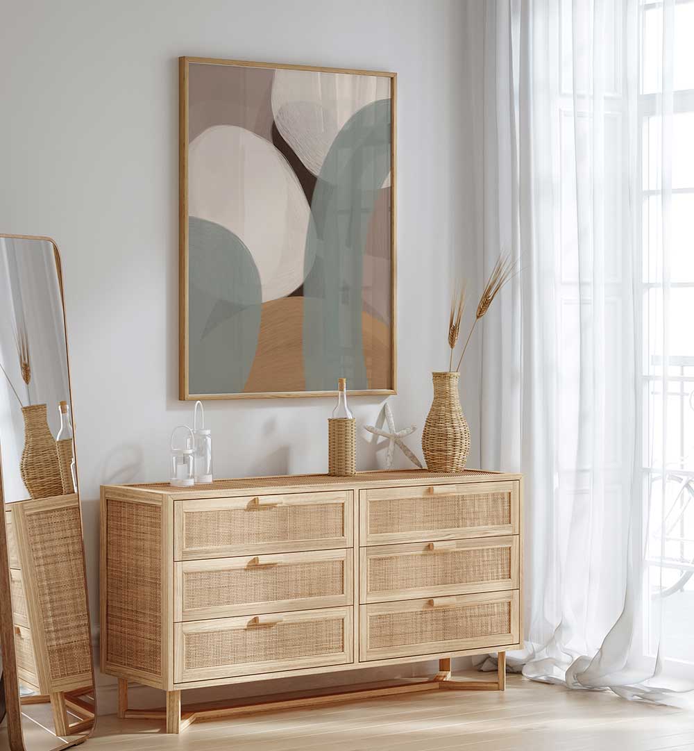 COLOUR PALETTE MOCHA MOUSSE III , ABSTRACT PAINTINGS