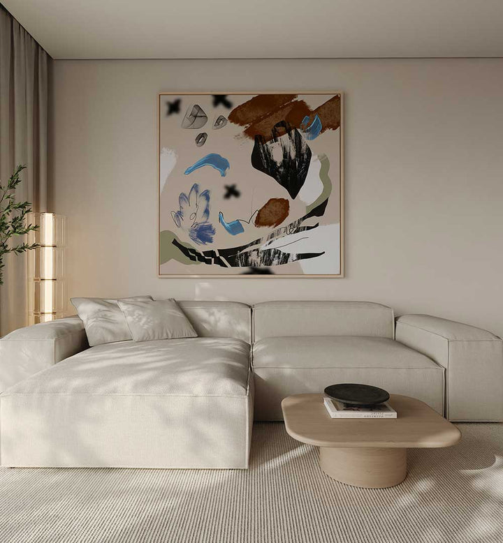 MIXED MEDIA COMPOSITION , ABSTRACT PAINTINGS