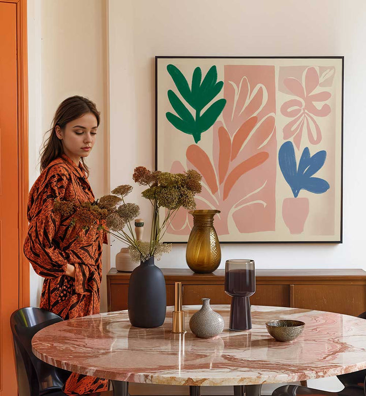 HARMONIOUS PLANTS , FLORAL FLOWER PAINTINGS