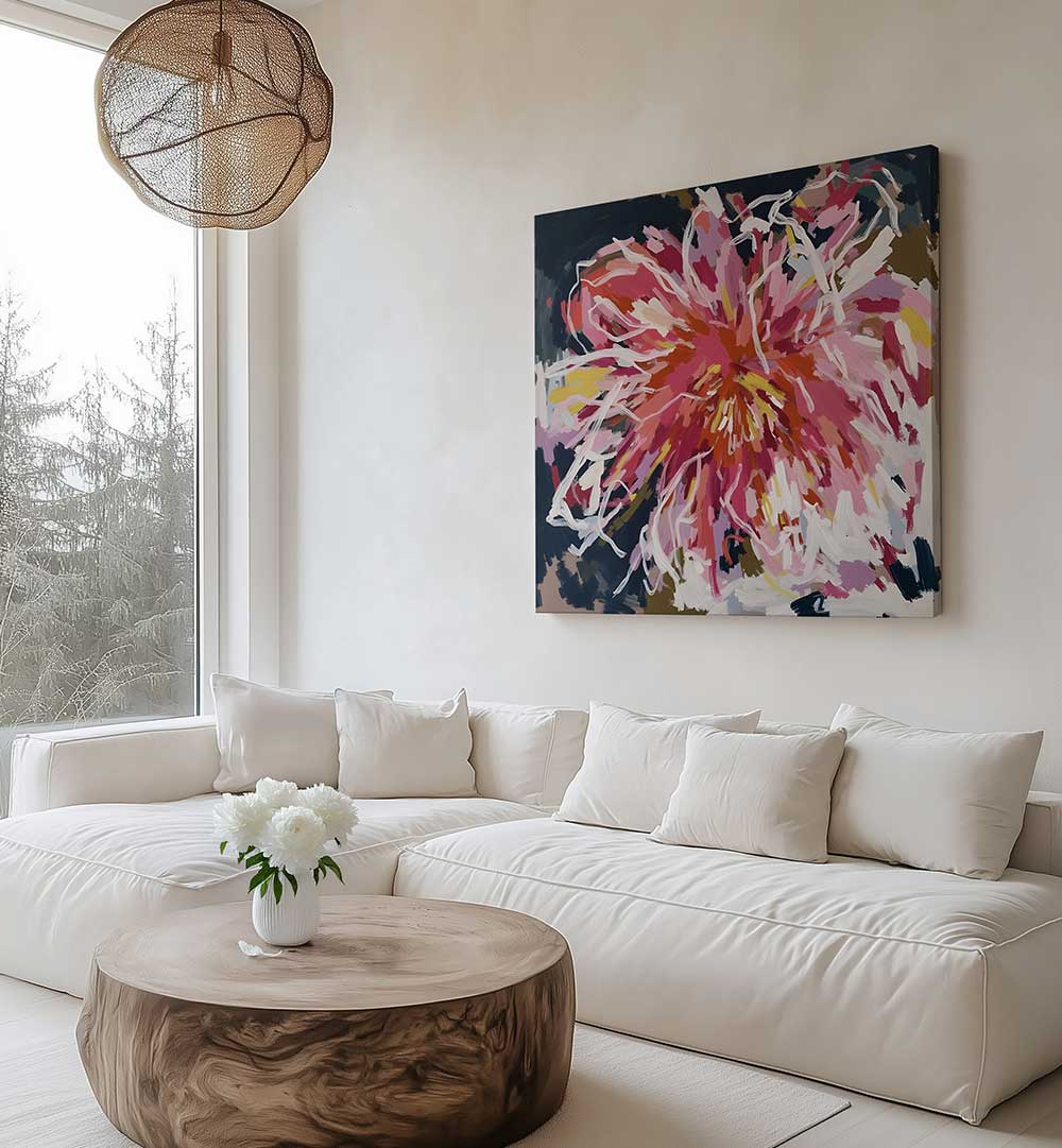 THIS IS HAPPINESS , FLORAL FLOWER PAINTINGS