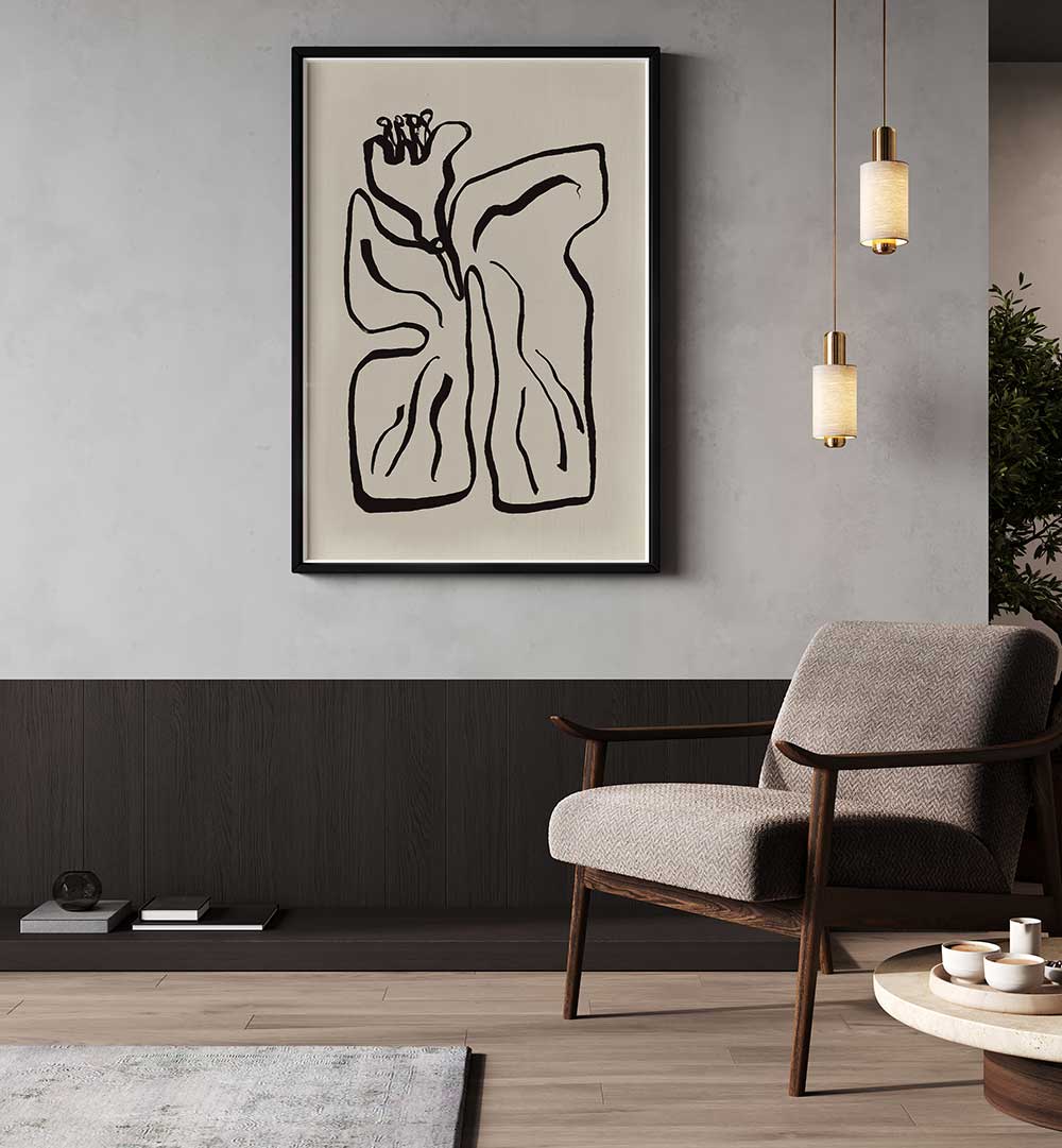 FLOWING SHAPES , ABSTRACT PAINTINGS