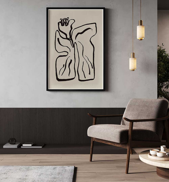 FLOWING SHAPES , ABSTRACT PAINTINGS