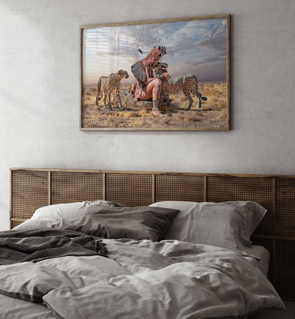 CHEETAH PRAYER  , PHOTOGRAPHY PRINTS