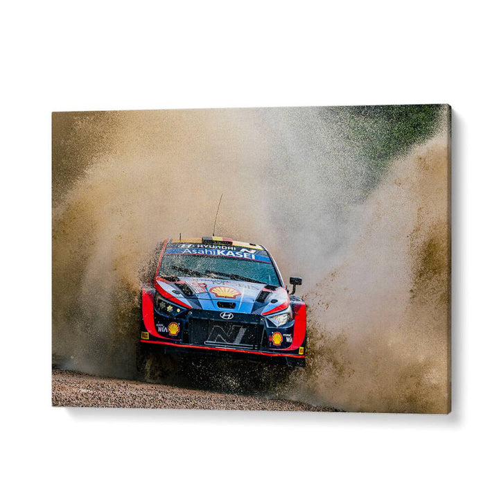 AUTOMOTIVE painting - HYUNDAI WRC RALLY CAR by Asianmonk