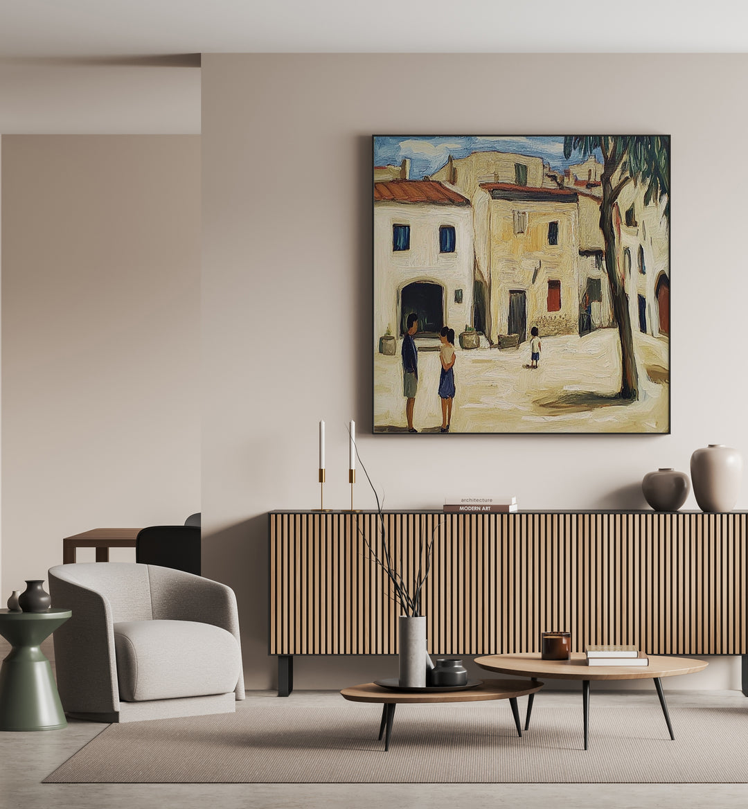 Experience the charm of the VILLAGE IN MALLORCA, beautifully displayed in a modern home setting.