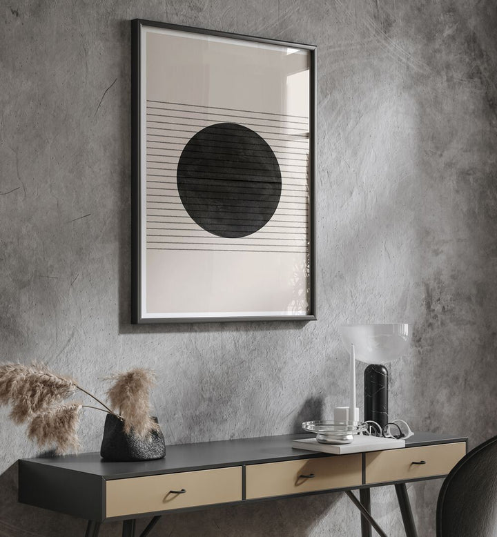 Elegant BAB VII, GEOMETRIC ART PRINTS on display, enhancing modern decor by The Miuus Studio. Perfect for any room.
