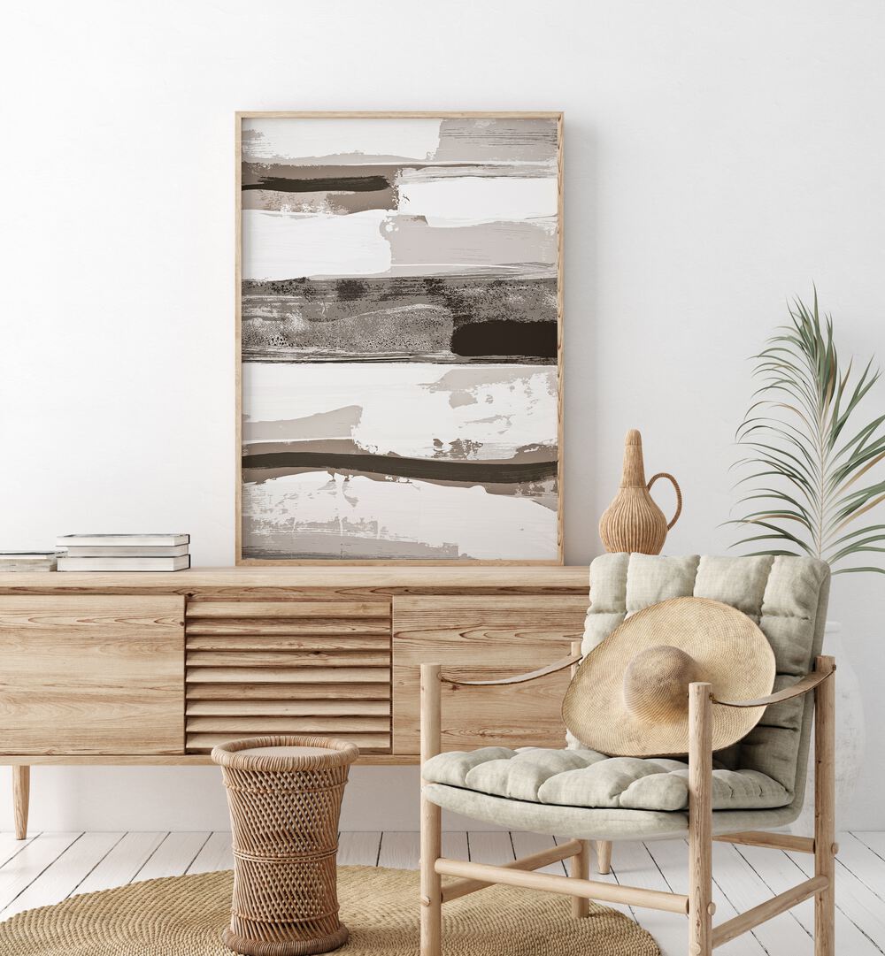 Transform your space with NEUTRAL LAYERS OF PAINT, ABSTRACT PAINTINGS, enhancing any décor with elegance.