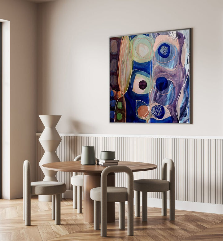 Bold and vibrant LITTLE MONSTERS II, ABSTRACT PAINTINGS, perfect for transforming your home decor into artful elegance.