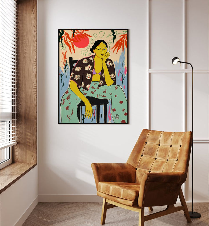 SUN AND WAVES , PORTRAITS & FIGURATIVE ILLUSTRATIONS