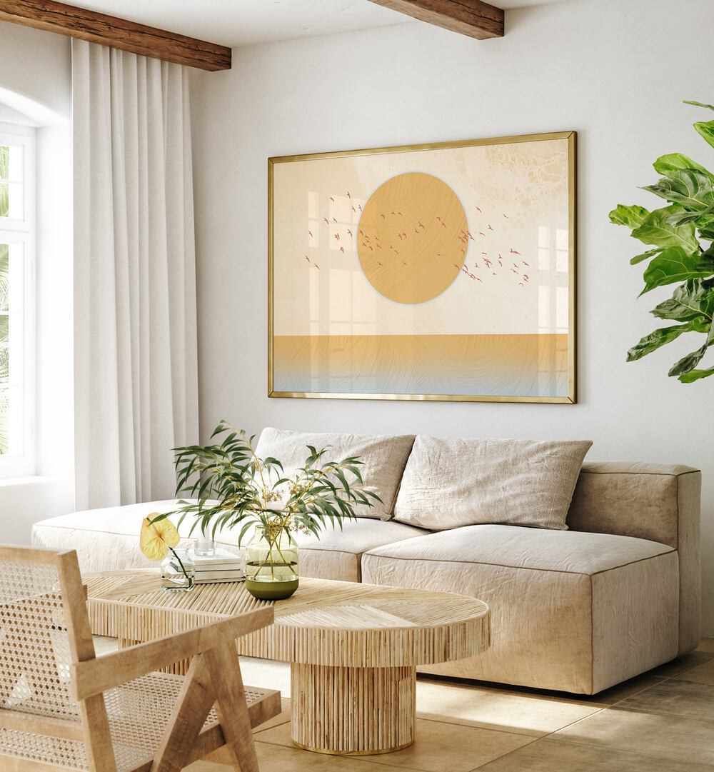 Brighten your space with GOLDEN SUN, LANDSCAPE PAINTINGS, adding warmth and elegance to any décor.