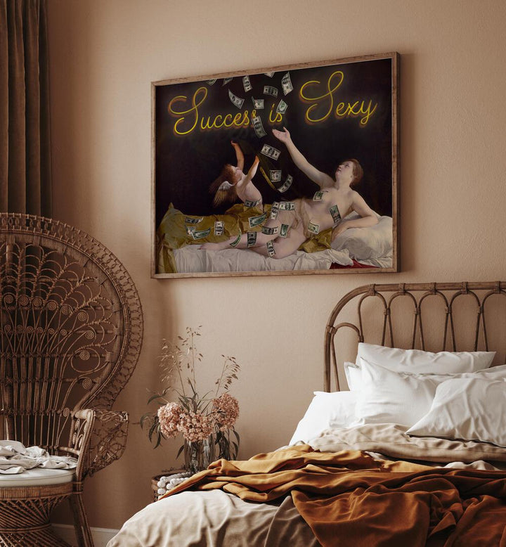 Stylish “Success is Sexy” Altered Art Print by Dikhotomy, perfect for inspiring ambition in your space.