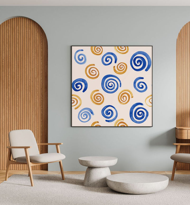 Vibrant WATERCOLOUR TILE XV, ABSTRACT PAINTINGS, perfect for enhancing your home decor with elegance and artistry.