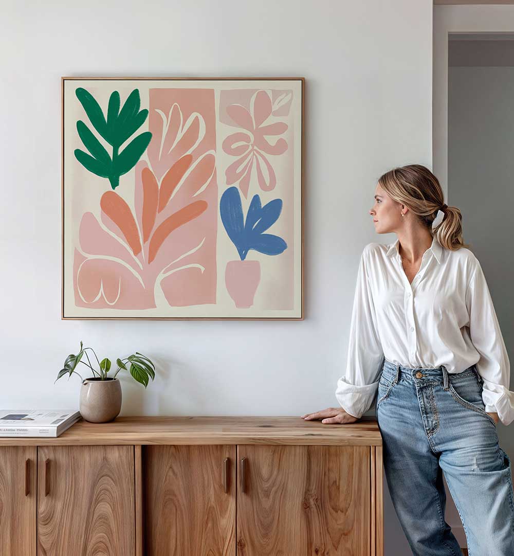 HARMONIOUS PLANTS , FLORAL FLOWER PAINTINGS