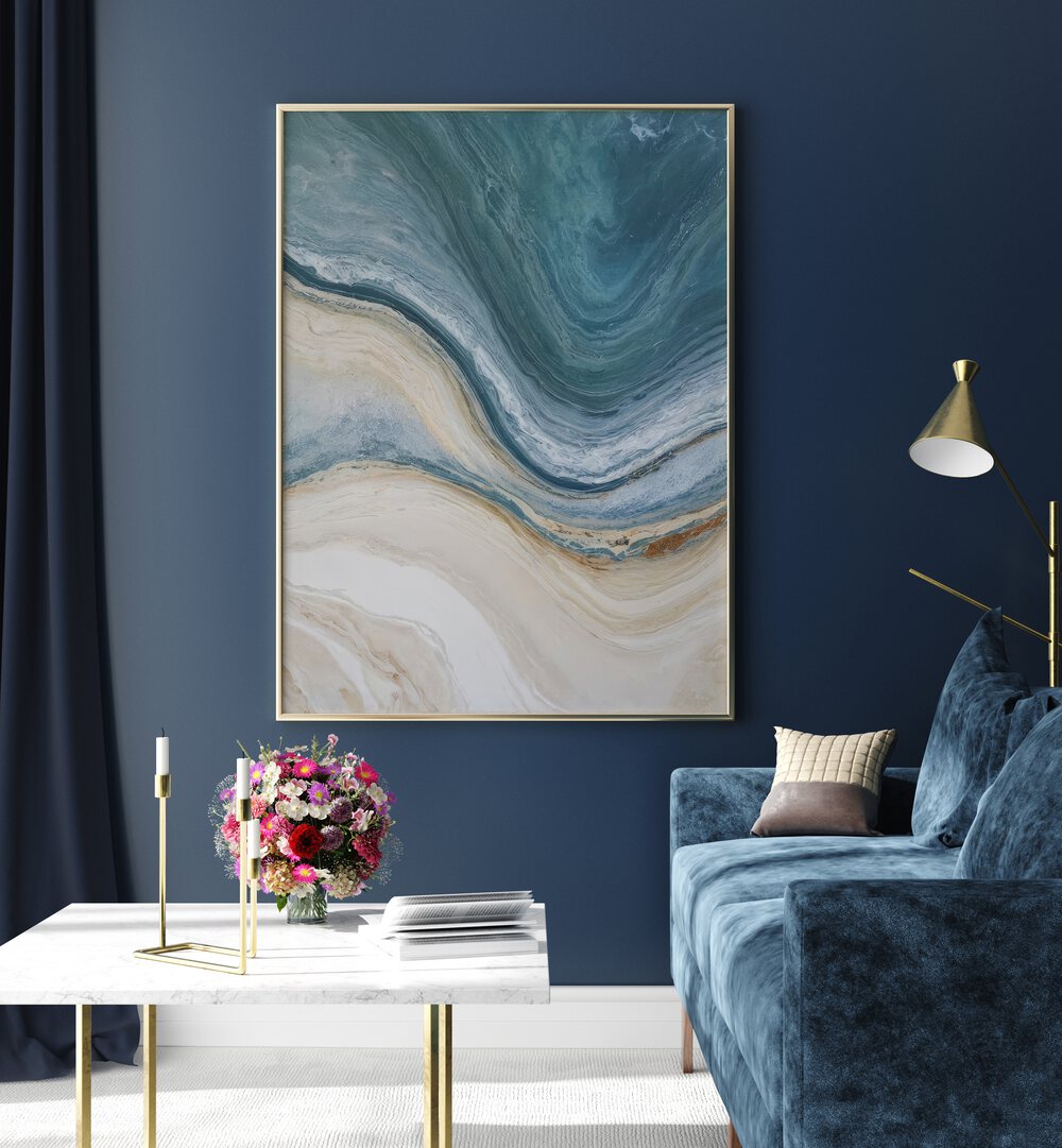Stylish SANDY SHORES, ABSTRACT PAINTINGS enhance coastal decor, perfect for any beach lover's home.
