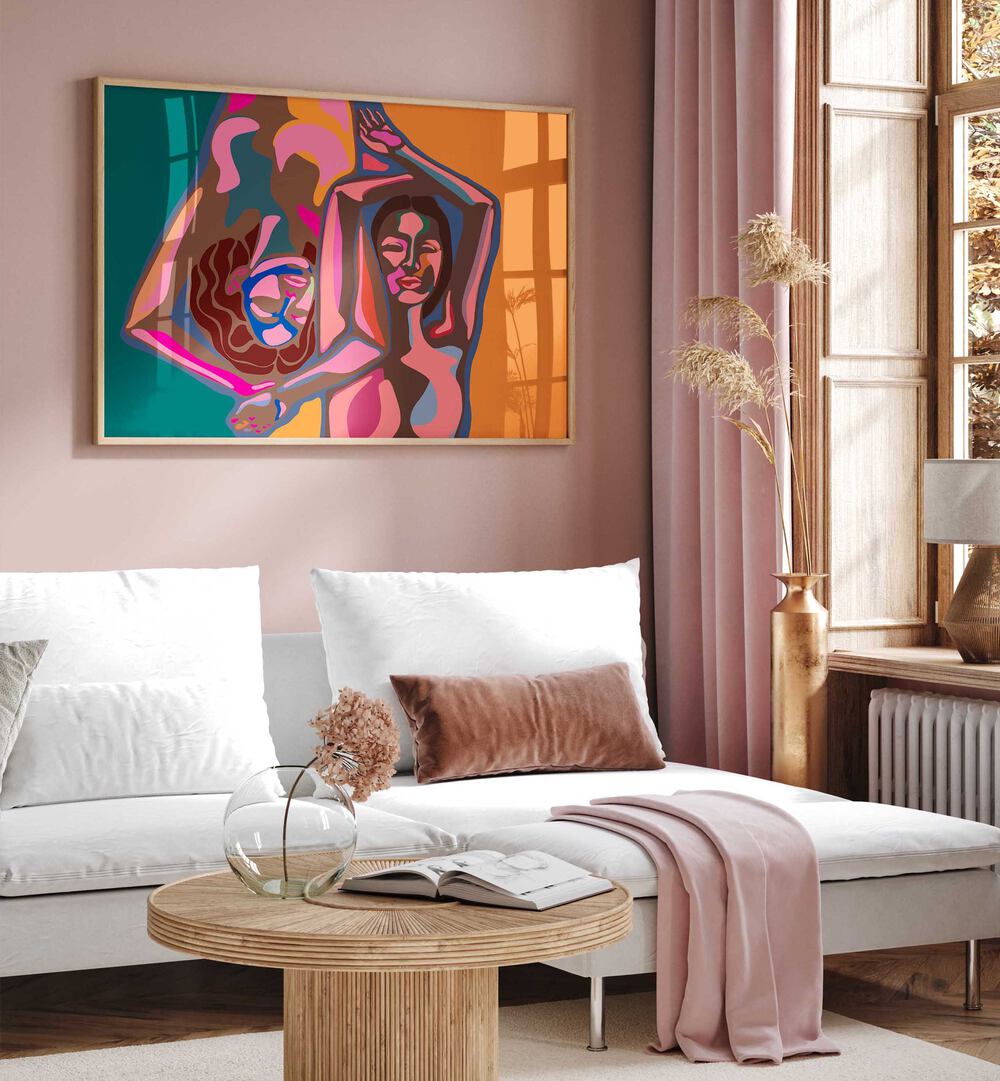 Vibrant artwork featuring the elegance of MARIA A KARLA II, PORTRAITS & FIGURATIVE ILLUSTRATIONS in a stylish setting.