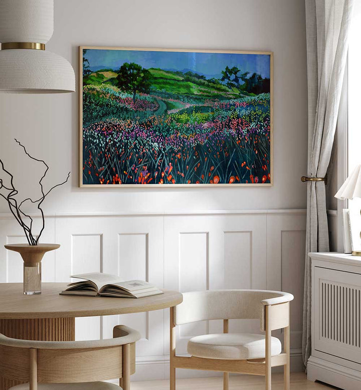 FIELDS OF FLOWERS , LANDSCAPE PAINTINGS