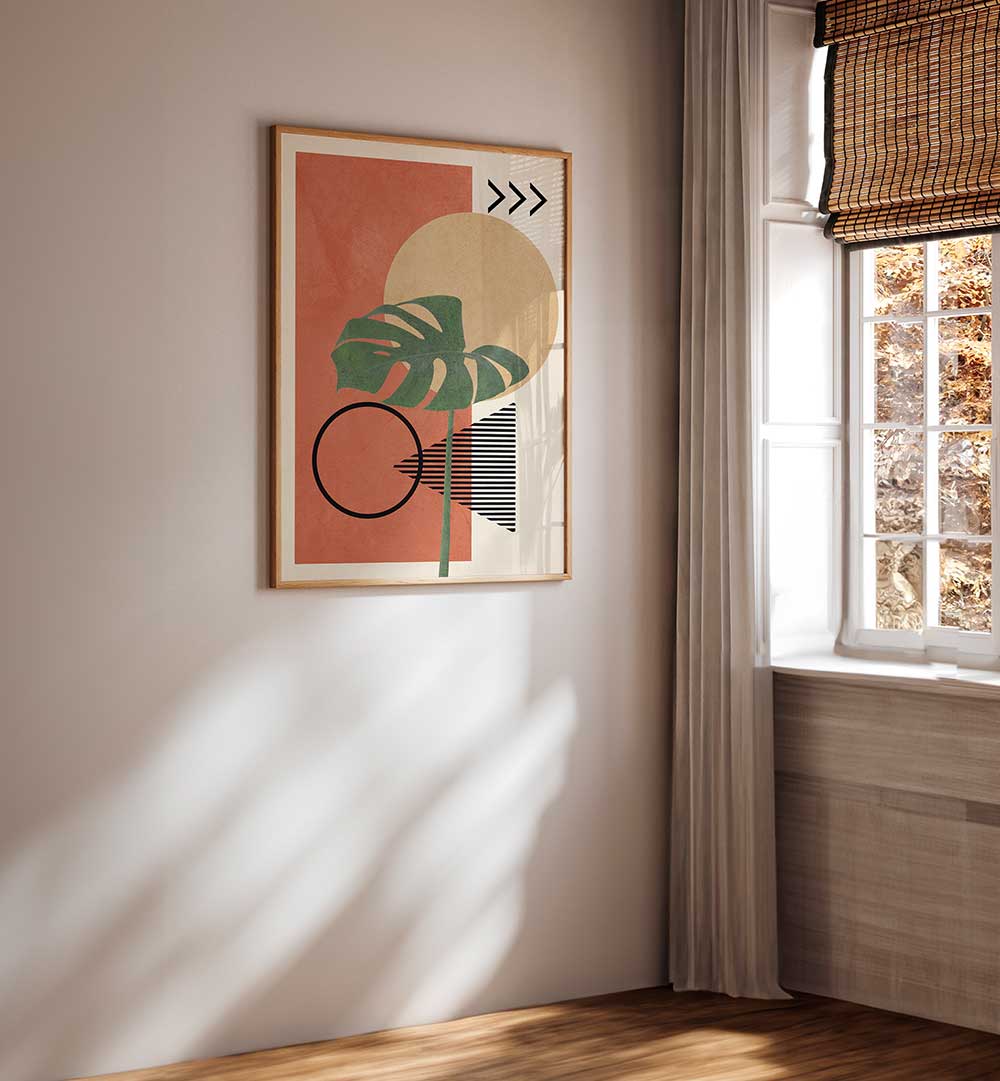 GEOMETRIC BOTANICA , BOHO ART PAINTINGS