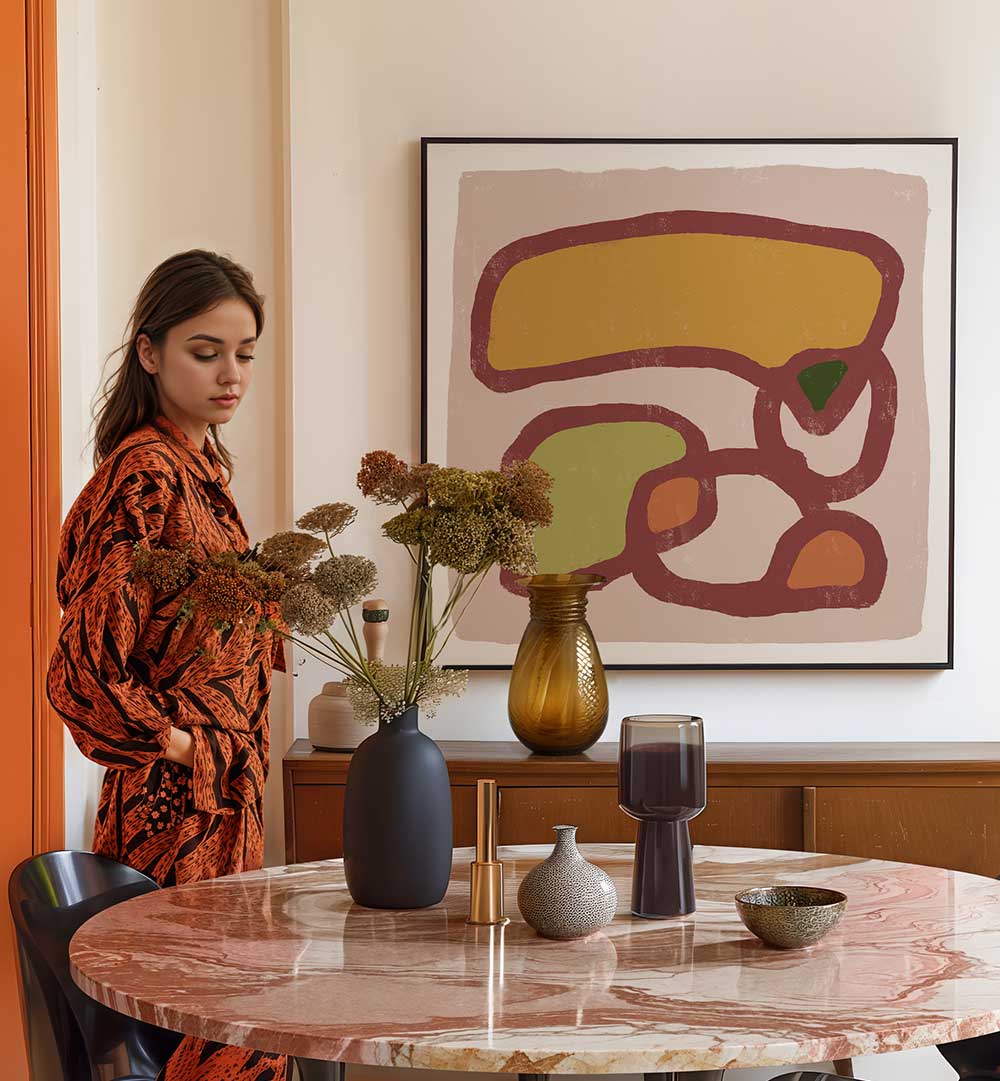 WE ARE ALL CONNECTED , LINE ART PAINTINGS