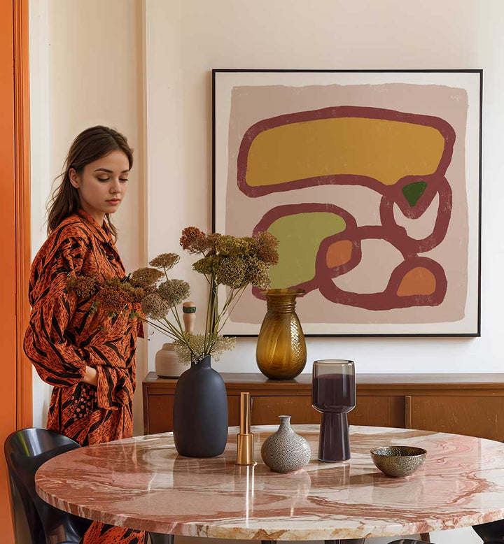 WE ARE ALL CONNECTED , LINE ART PAINTINGS