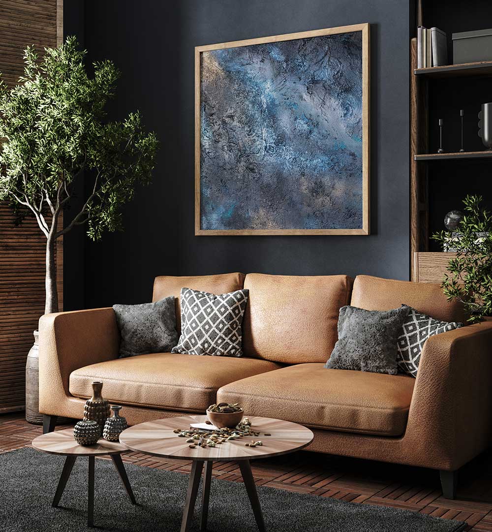 STONE BLUE , ABSTRACT PAINTINGS