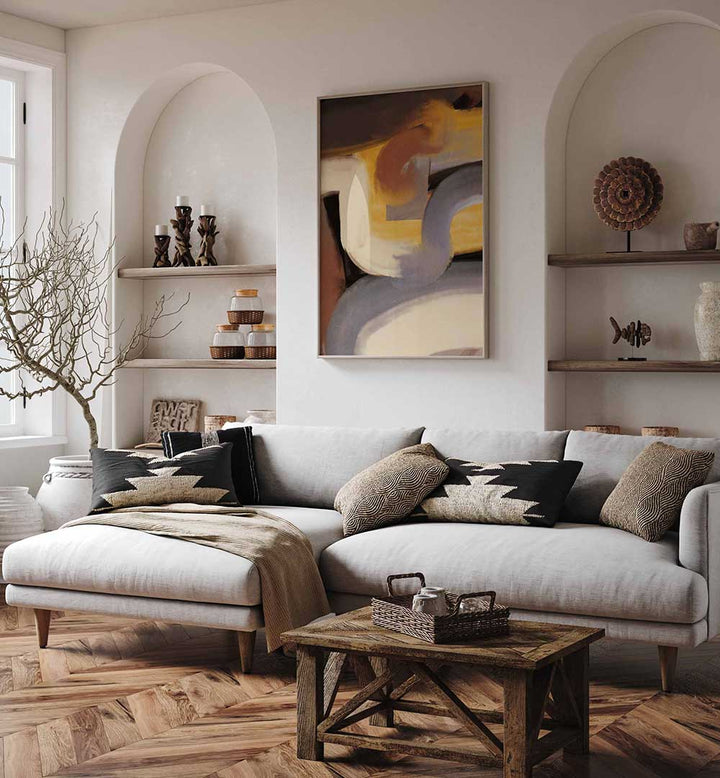 RUSTIC ABSTRACT XII , ABSTRACT PAINTINGS